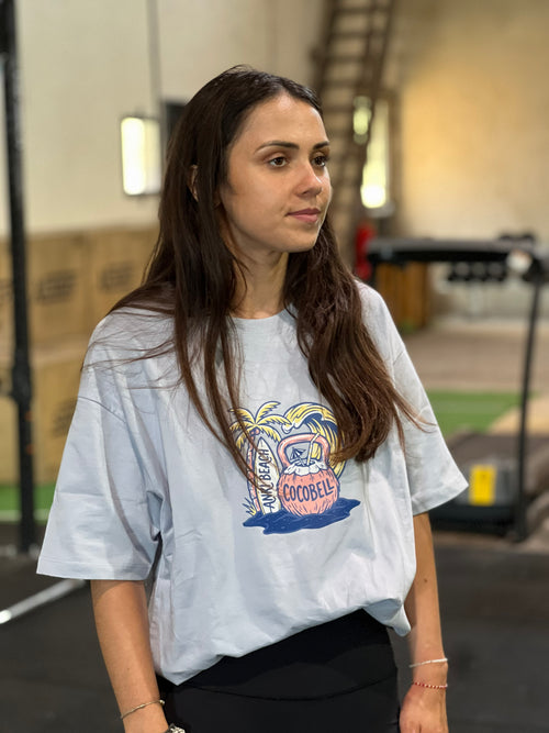 Tee shirt Oversize "COCOBELL" ZEN BLUE